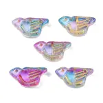 Electroplate and Golden Metal Enlaced Glass Beads