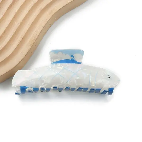 Whale PVC Large Claw Hair Clips