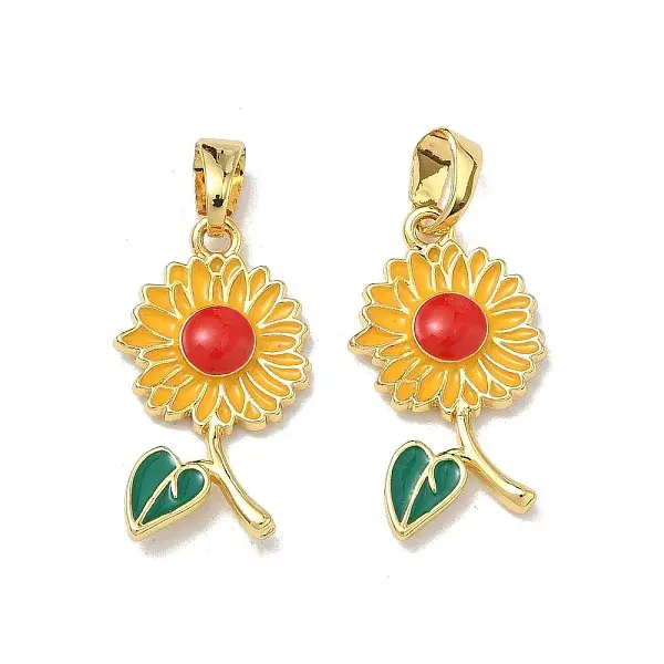 Brass Enamel Pendants