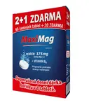 MaxiMag Hořčík 375 mg + B6 3x20 šumivých tablet 2+1 zdarma