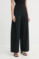 Kalhoty A.L.C. dámské, černá barva, široké, high waist, 2PANT01134