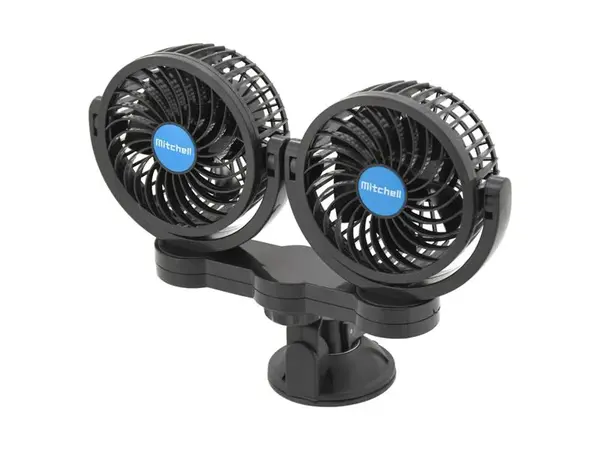 Ventilátor MITCHELL 07222 DUO na přísavku 12V