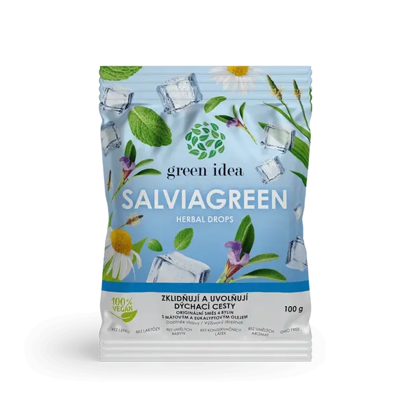 GREEN IDEA Salviagreen Bylinné bonbóny 100 g