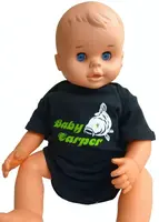 R-spekt body baby carper black - 6-12 měs