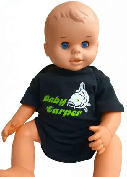 R-spekt body baby carper black - 6-12 měs