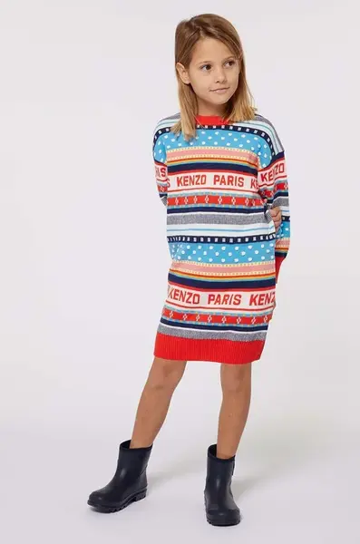 Kenzo kids Dívčí šaty Kenzo Kids