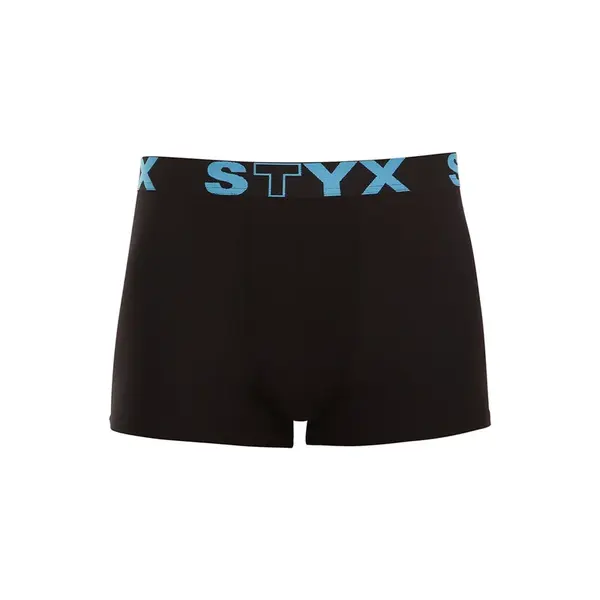 Styx Pánské boxerky sportovní guma černé (G961) L