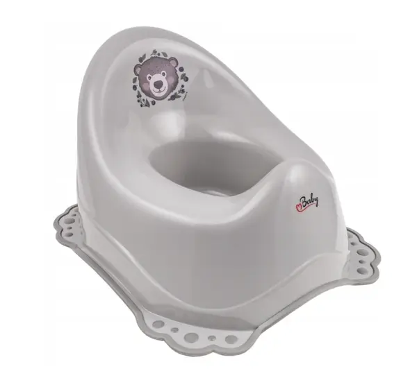 Maltex Protiskluzový nočník - Medvídek, šedý