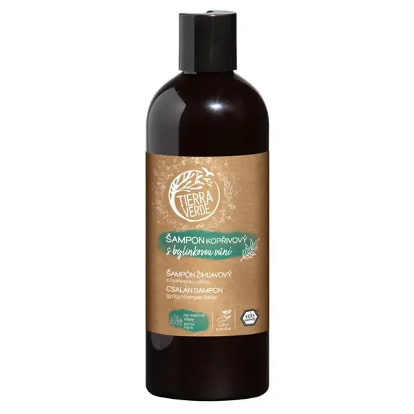 Tierra Verde kopřivový šampon na mastné vlasy s bylinkovou vůní 500 ml