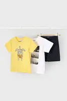 Dětská bavlněná souprava Mayoral žlutá barva, 3610
