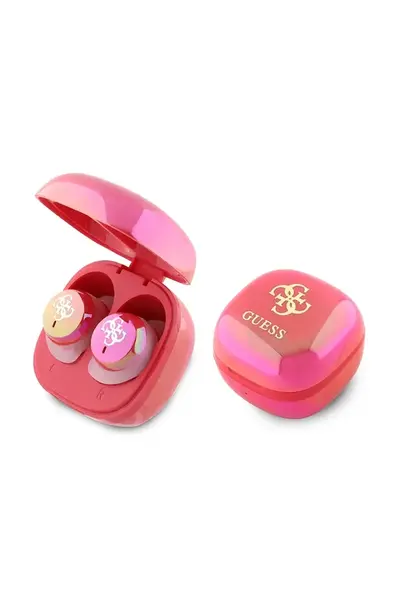 Bezdrátová sluchátka do uší Guess Iridescent 4G Printed Logo