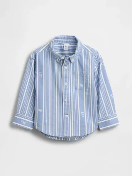 GAP Baby oversize košile s logem Oxford Big Shirt - Kluci