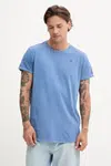 Bavlněné tričko G-Star Raw x Sofi Tukker pánské, modrá barva