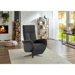 Sit & More RELAXAČNÍ KŘESLO, textil, tmavě šedá