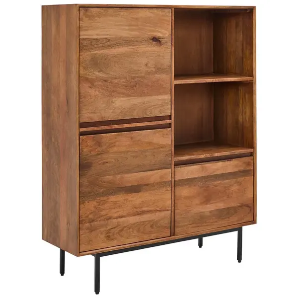 Livetastic KOMODA, mangové dřevo, medová, 110/140/40 cm