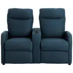 P & B KŘESLO PRO DOMÁCÍ KINO, textil, modrá