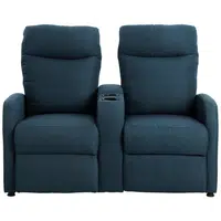 P & B KŘESLO PRO DOMÁCÍ KINO, textil, modrá