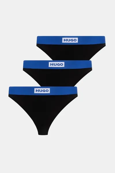 Tanga Hugo Blue TRIPLET BLUE THONG 3-pack