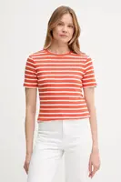 Bavlněné tričko Tommy Hilfiger dámské, bílá barva, WW0WW40587