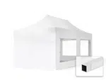 Hawaj Nůžkový stan 3x6 m s bočnicemi bilý