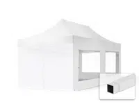 Hawaj Nůžkový stan 3x6 m s bočnicemi bilý