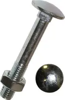 Dresselhaus Vratové šrouby M5x20 mm DIN 603 s 6hrannou maticí, pozinkované, sada 100 ks Velikost: M6x35 mm