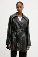 Bunda Answear.LAB černá barva, přechodná