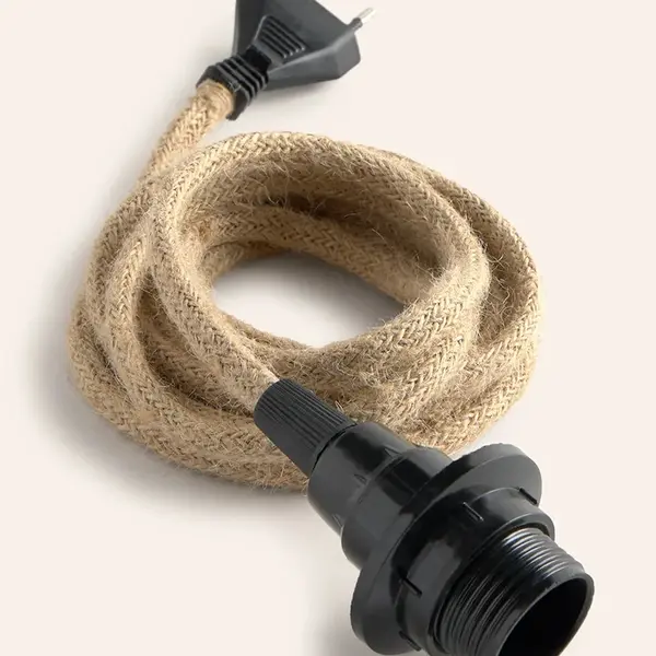 Kabel se zástrčkou ke svítidlu Calma House Cable E27 béžová barva