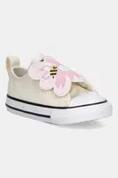 Dětské tenisky Converse CHUCK TAYLOR ALL STAR ONE STRAP béžová barva, A13452C