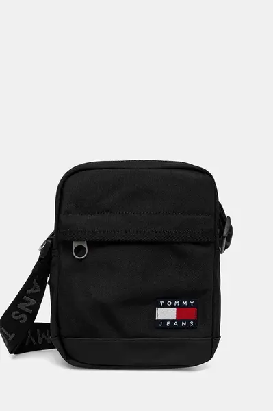 Taštička Tommy Jeans černá barva, AM0AM13389