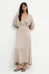 Šaty Answear.LAB šedá barva, maxi