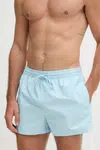 Plavkové šortky Calvin Klein modrá barva, LV00N61108
