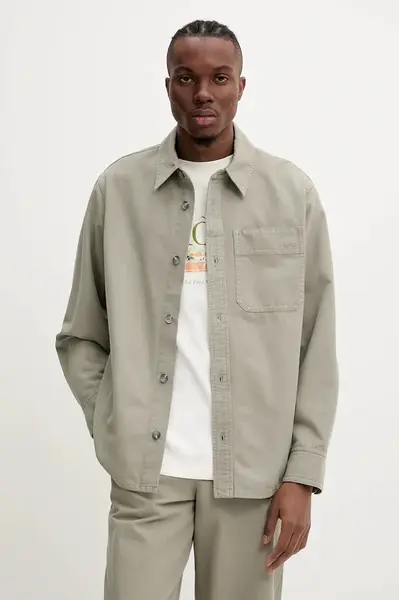 Bavlněná košile A.P.C. surchemise basile brodee poitrine