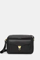 Kožená kabelka Coccinelle COCCINELLE BEAT SOFT černá barva, E1.MF6.15.06.01