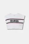 Dětské bavlněné tričko Guess bílá barva, J5YI11 K8HM4