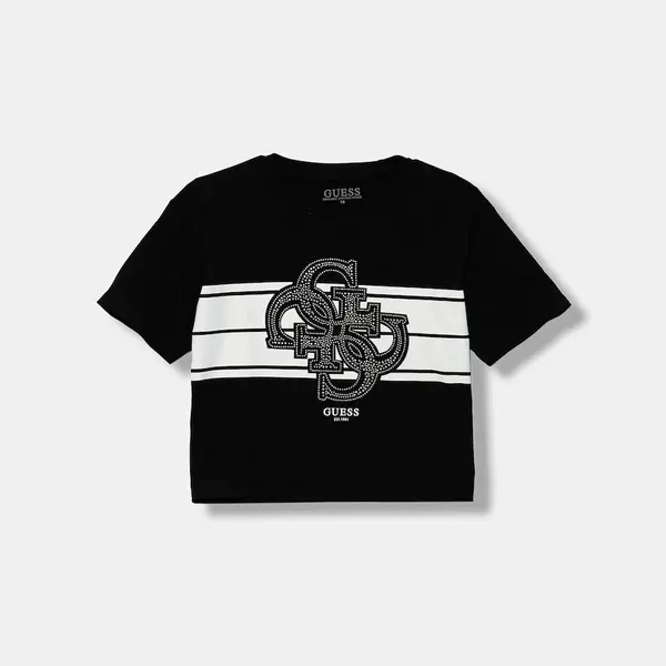 Dětské tričko Guess černá barva, J5YI09 K6YW4