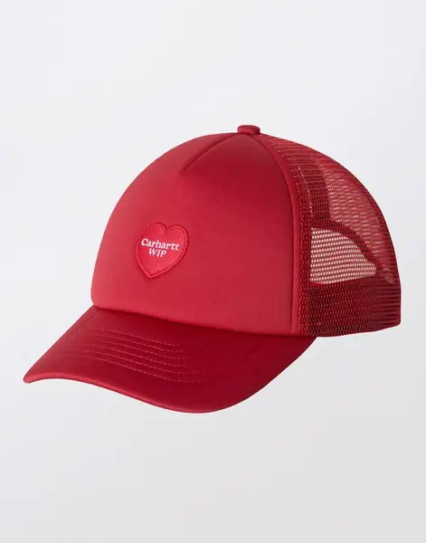 Carhartt WIP Heart Patch Trucker Cap Scarlet