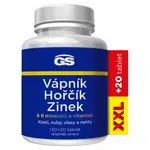 GS Vápník hořčík zinek XXL 130 + 20 tablet