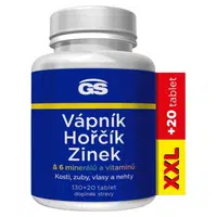 GS Vápník hořčík zinek XXL 130 + 20 tablet
