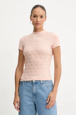 Tričko Guess dámské, černá barva, W4BI26 J1314