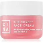 3INA The Sorbet Face Cream lehký hydratační krém na obličej 10 ml