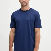 Bavlněné tričko Marc O'Polo pánské, tmavomodrá barva, s potiskem, 526201251054