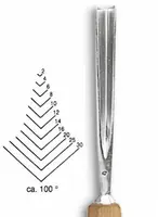 Dláto Stubai tvaru V 100° 5545 – šířka 2mm