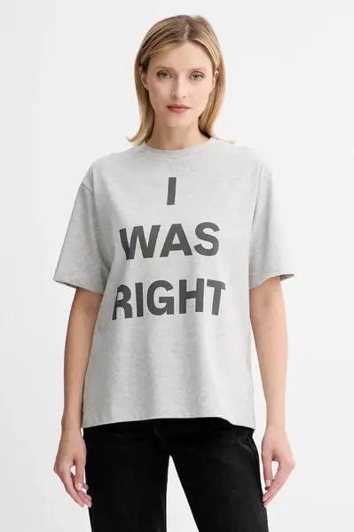 Bavlněné tričko MAX&Co. dámské, šedá barva, 2528976032200