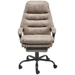 MID.YOU KANCELÁŘSKÉ KŘESLO, mikrovlákno, šedá, černá