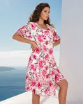 Resti Women's floral oversize midi dress