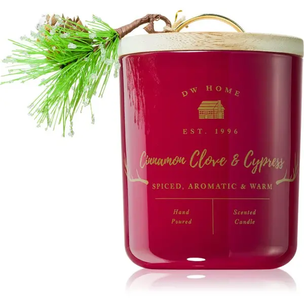 DW Home Farmhouse Cinnamon Clove & Cypress vonná svíčka 244 g