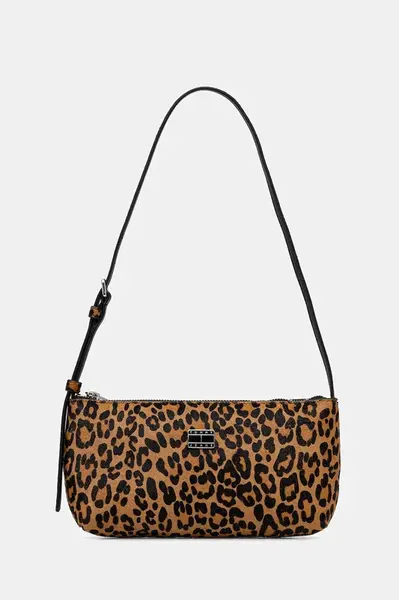 Kožená kabelka Tommy Jeans