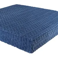 Beránkové napínací prostěradlo INVERNO tmavě modrá 90 x 200 cm