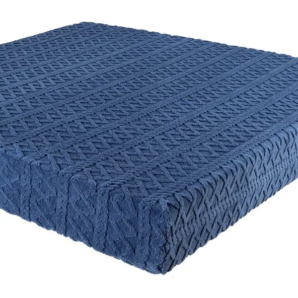 Beránkové napínací prostěradlo INVERNO tmavě modrá 90 x 200 cm